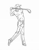 Premium Vector  Golf Isolated coloring Page For Kids sketch template