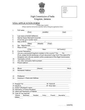 Jamaica Visa Application Form PDF: Complete with ease | airSlate SignNow