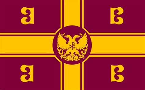 Neo-Byzantine Empire flag : r/vexillology