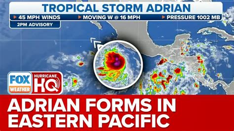 Tropical Storm Adrian Forms Off Coast Of Mexico, First Named Storm In Eastern Pacific - YouTube