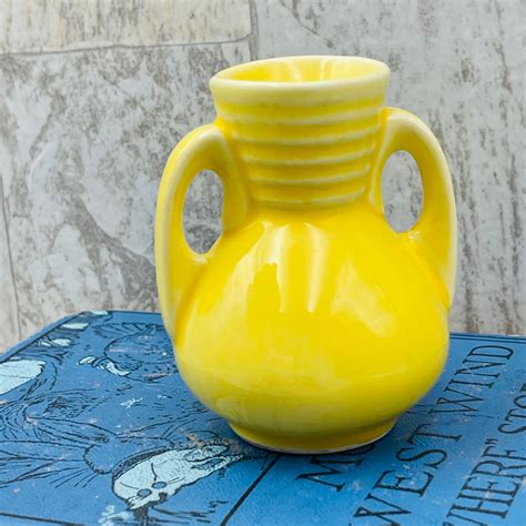 Vintage ceramic vase, Midcentury pottery, Art Deco mini pot