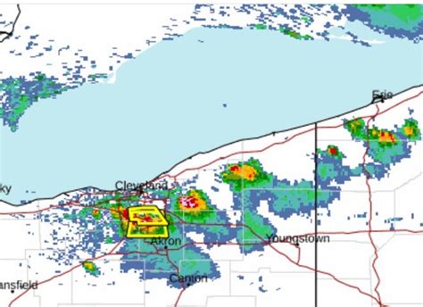 Akron weather: Severe thunderstorm warning, torrential rain possible