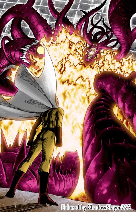 "Caped Baldy" Saitama vs "Monster King" Orochi (Colored) : r/OnePunchMan