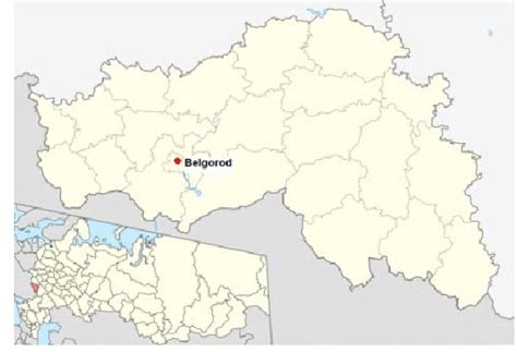 Location of Belgorod, Russian Federation. | Download Scientific Diagram