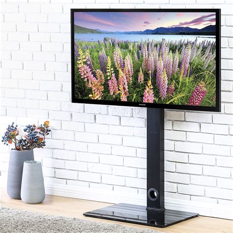 FITUEYES Universal Floor TV Stand with Swivel Mount, For Most Of 26 to 55 Inch LCD/LED TVs ...