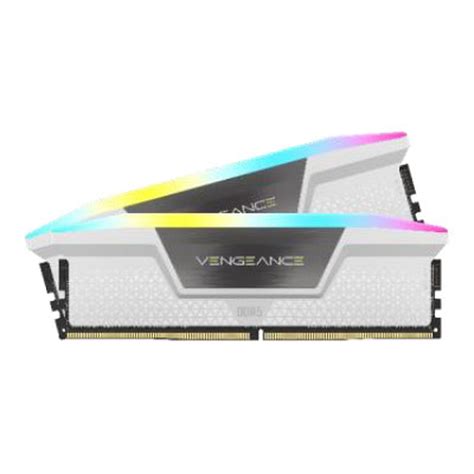 RAM Corsair Vengeance RGB DDR5 32Go (2 x 16Go) 5200 MHz CL40 Blanc - PCSTORE MAROC