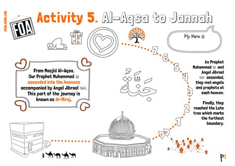 Aqsa Week Kids – Al-Isra Wal Miraj (Activity 5) | An Nasihah Publications