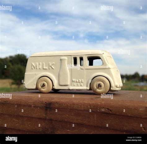 Vintage Toy Diecast Metal Milk Truck 1930s Stock Photo - Alamy