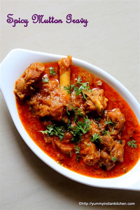 Mutton Gravy Recipe Spicy - Yummy Indian Kitchen