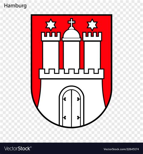 Emblem hamburg Royalty Free Vector Image - VectorStock