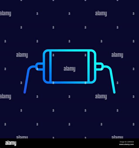 Fixed resistor component Stock Vector Images - Alamy