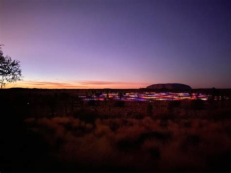 Inside Uluṟu's spectacular installation: Field of Light