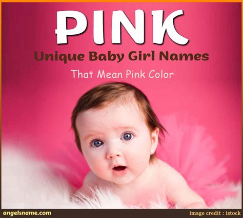 Top 50 Baby Girl Names That Mean Pink Color | Angelsname.com