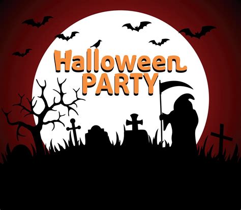 Halloween Party background red vector 10947518 Vector Art at Vecteezy