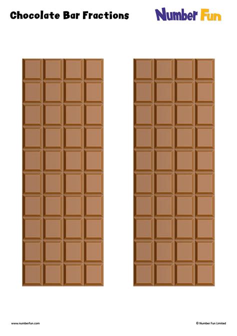 Chocolate Bar Fractions (download) | Number Fun