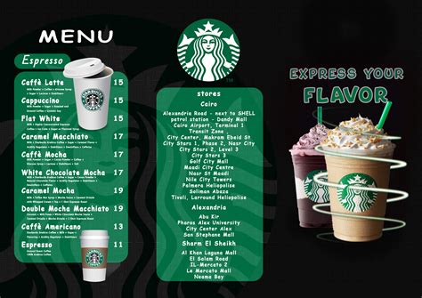 Starbucks Menu - Unofficial on Behance