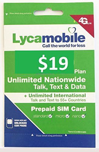 Amazon.com: Lycamobile Las tarjetas SIM prepagadas de Estados Unidos incluyen un plan de ...