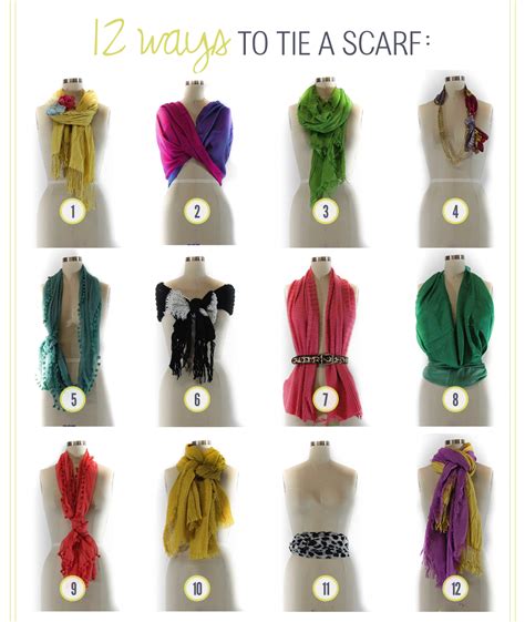 12 Ways to Tie a Scarf - The Club Mom