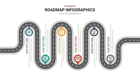 Download Roadmap Infographic template to design presentations on project planning, product ...