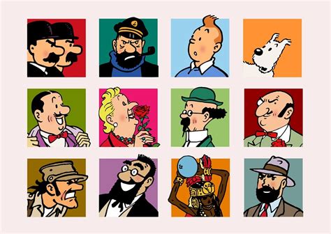 tintin characters posters & prints by shareen susatya - Printler