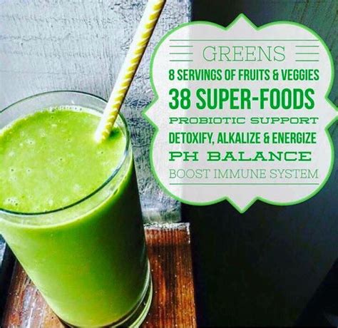 GREENS | It works greens, Smoothie shakes, Greens