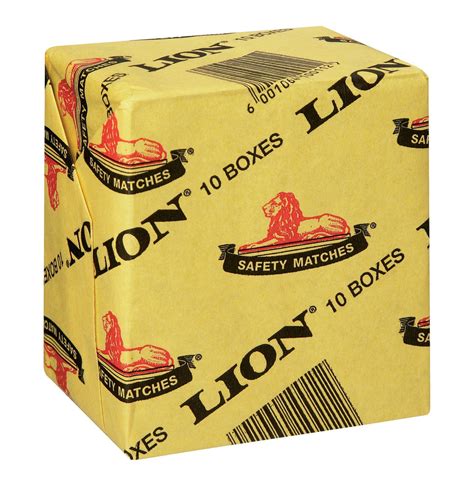 Lion Matches (Box of 10 x 10) | Zim Megastore