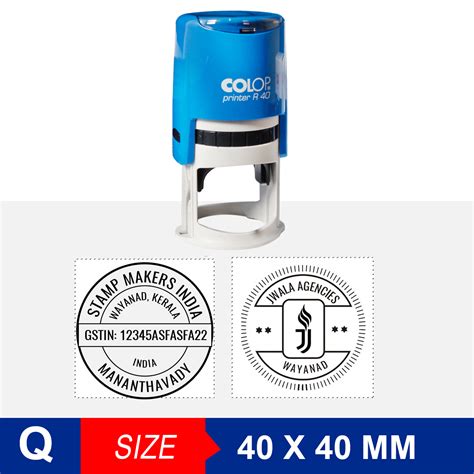 Colop Self Ink Round Stamp 40x40 mm :: Online Stamp Makers India, Stamp Makers Online, Online ...