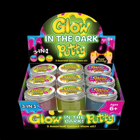 3-In-1 Glow In The Dark Putty - Glowtopia