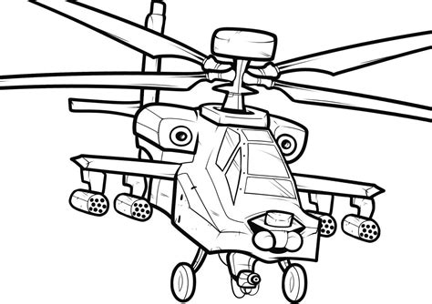 Helicopter Coloring Pages: Easy and Realistic Pages » Print Color Craft