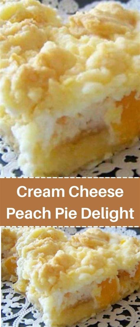 Cream Cheese Peach Pie Delight