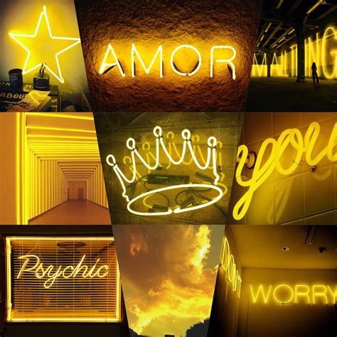 Yellow Neon Backgrounds