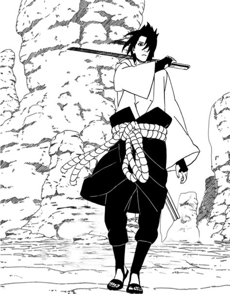 Sasuke Uchiha manga panels - )