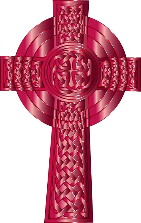 Clipart - Ruby Celtic Cross