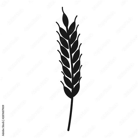 Wheat icon. Simple illustration of wheat vector icon for web design ...