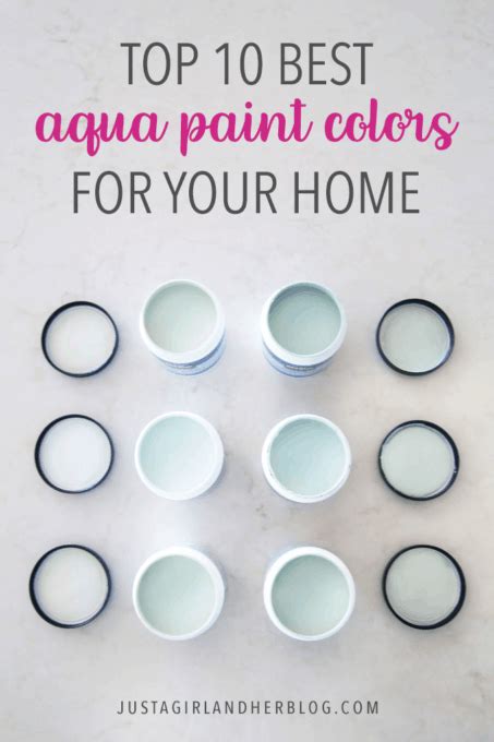 Top 10 Aqua Paint Colors for Your Home | Abby Organizes