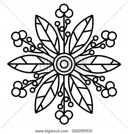 Simple Floral Mandala Vector & Photo (Free Trial) | Bigstock