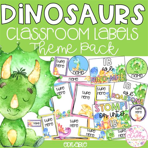 Dinosaurs Classroom Theme Pack - Stay Classy Classrooms