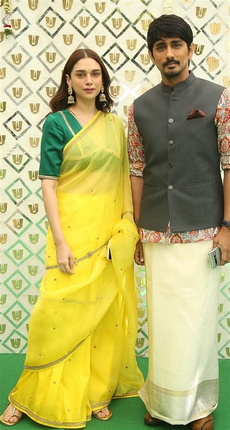 Aditi Rao Hydari and Siddharth at Sharwanand’s engagement! | Fashionworldhub