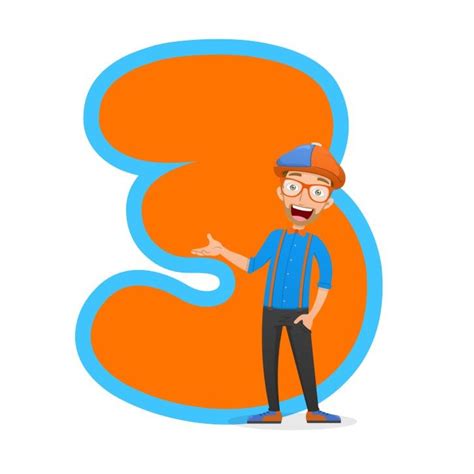 Blippi 3rd Birthday SVG