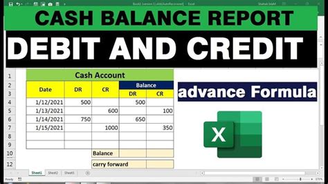 debits and credits Excel sheet | debit and credit balance | Debit ...