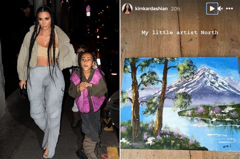 Kim Kardashian claims North West, 7, painted a masterpiece