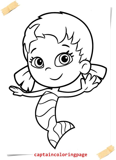 Bubble Guppies Oona Coloring Coloring Pages