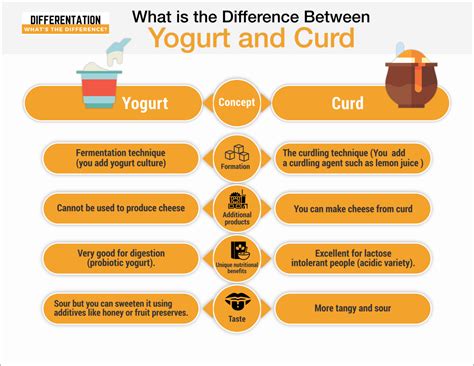 Yogurt and curd, are both dairy products, have some taste similarities ...