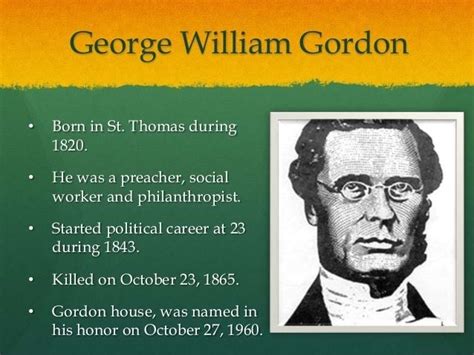 George William Gordon (Jamaican Politician) ~ Bio with [ Photos | Videos ]