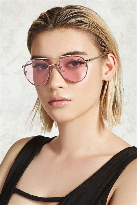 pink-tinted-avaitor-glasses | Fashion eyeglasses, Tinted aviator ...