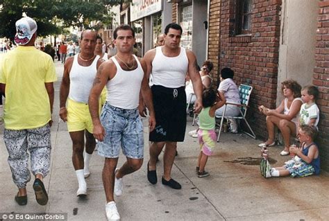 Very well dressed guys: left to right, Richard V. Gotti (behind him his son Richard dressed ...