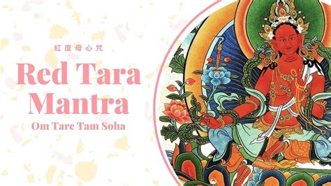 Red Tara Mantra 紅度母心咒 (1 hour) Compassion, love, relationship - Om tare ...