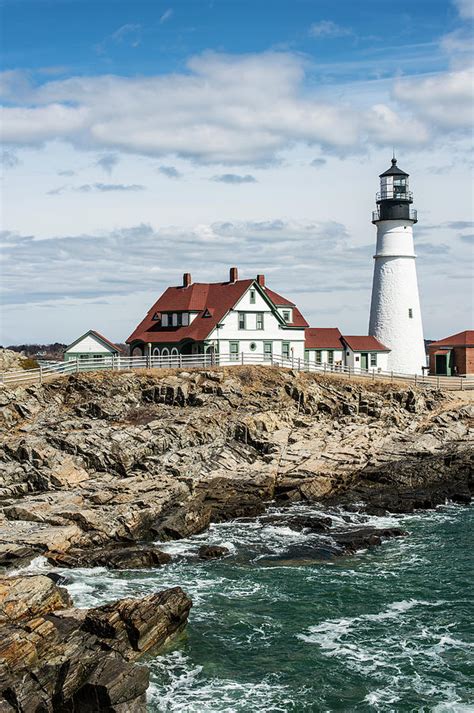 Maine Scene Portland Head Lighthouse Photograph by Bdmcintosh - Fine ...