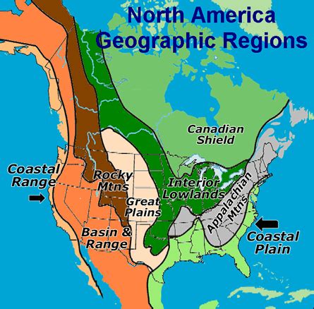 coastal plains north america | Geographic Regions North America | Educational Ideas | Pinterest ...