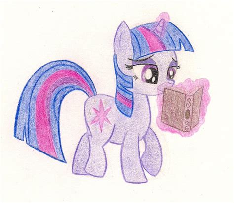 Twilight Sparkle loves her book by theairevolution on DeviantArt